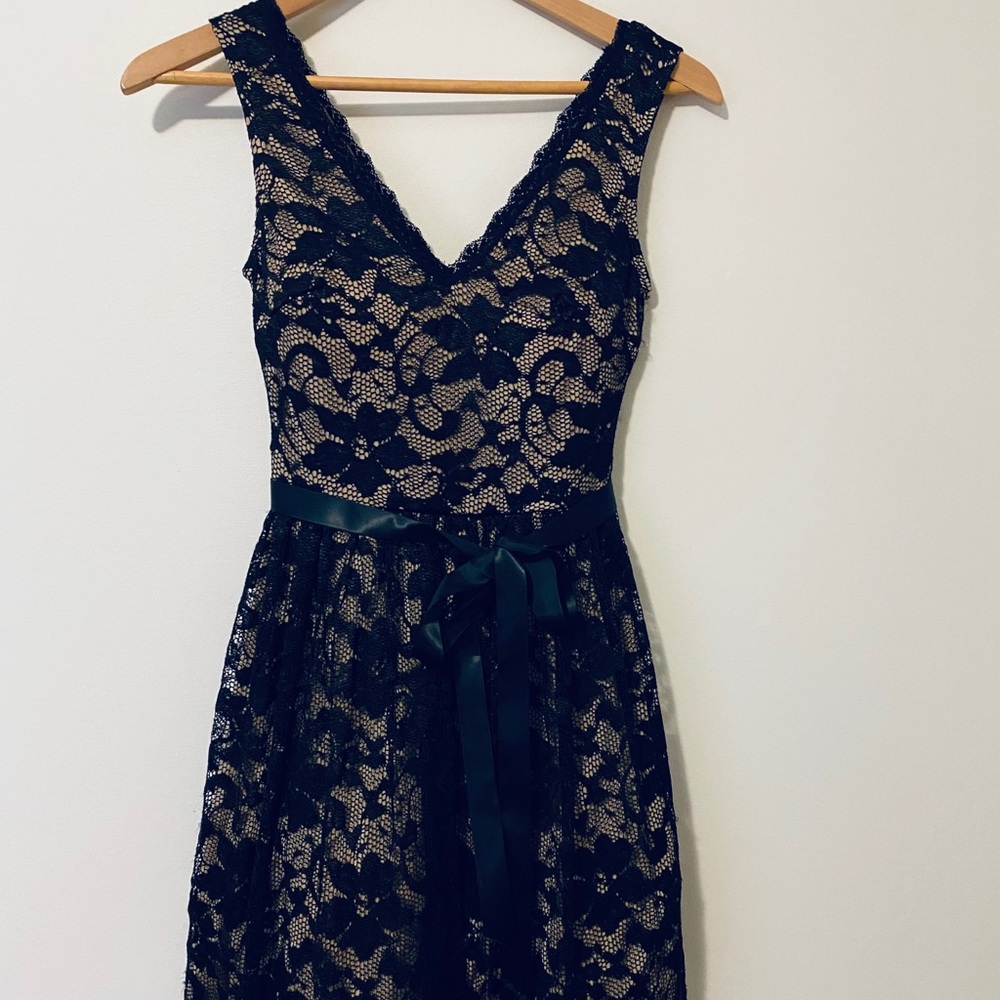 B. Darlin Black Lace Dress Size 3/4